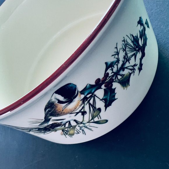 LENOX "Winter Greetings" Round Bowl EUC - Picture 8 of 9